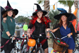 three witches on bikes
