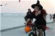 Witches riding a bicycle