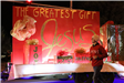 family riding on a float in the parade
