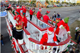 parade float with people