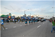 students participating in parade