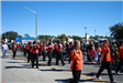 band walking in parade