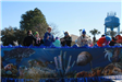 parade float making its way down Highway 59