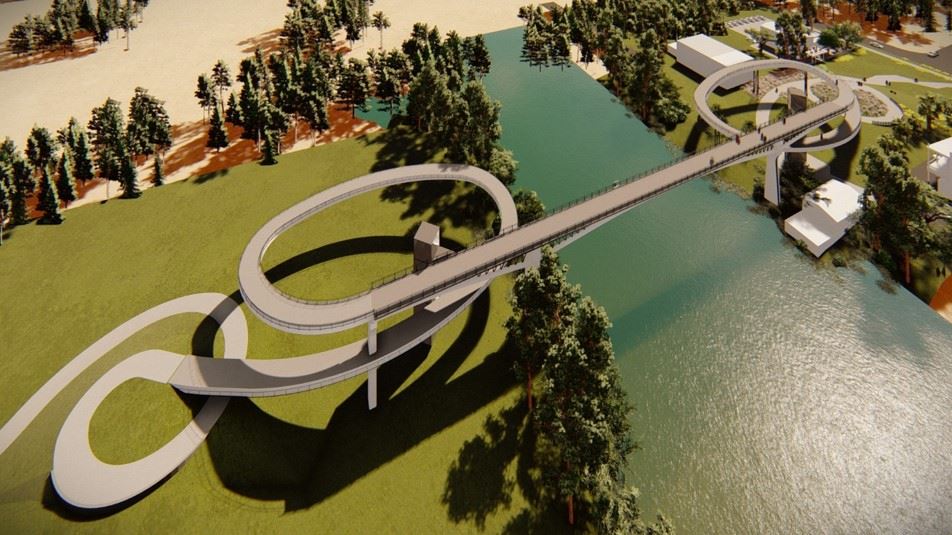 Bridge Aerial Rendering