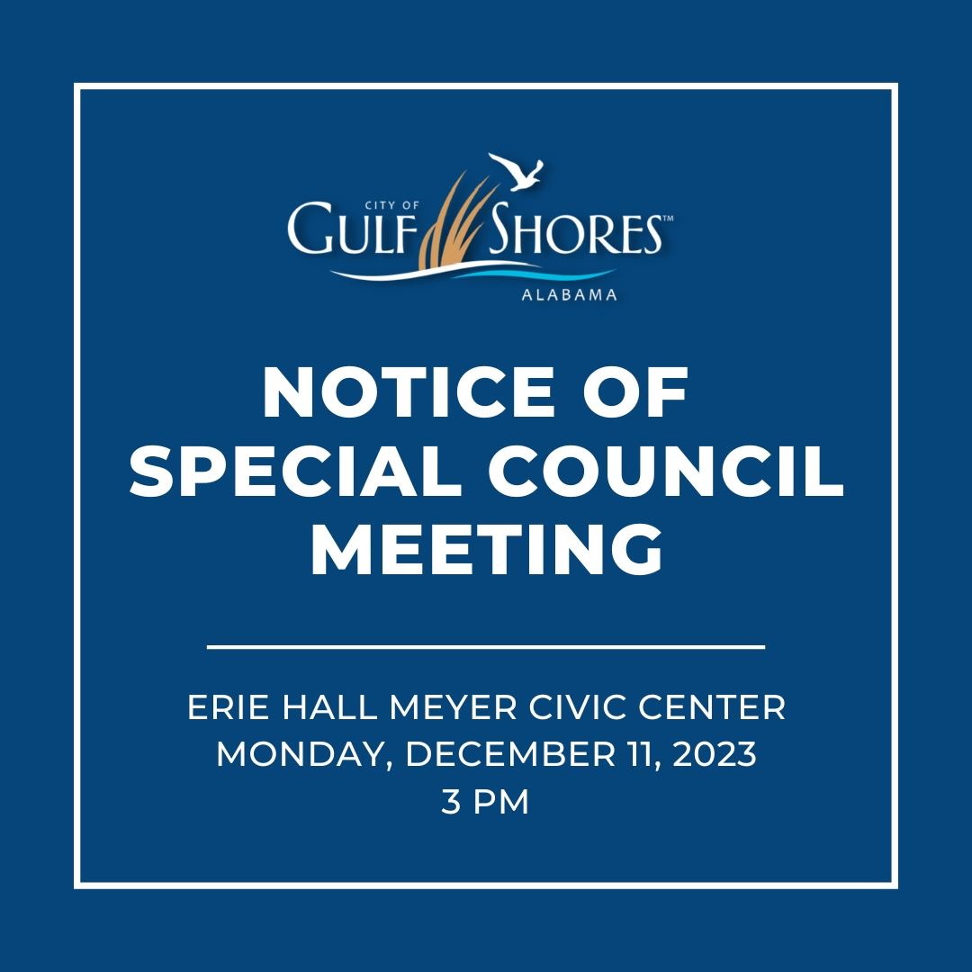 Special Council Meeting