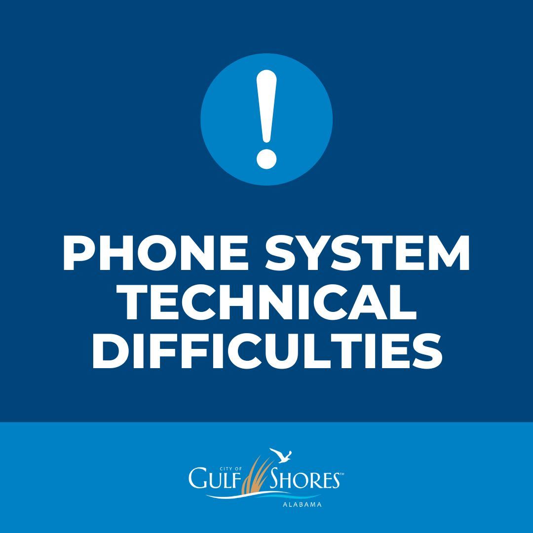 Phone Sytem Tech Difficulties Graphic