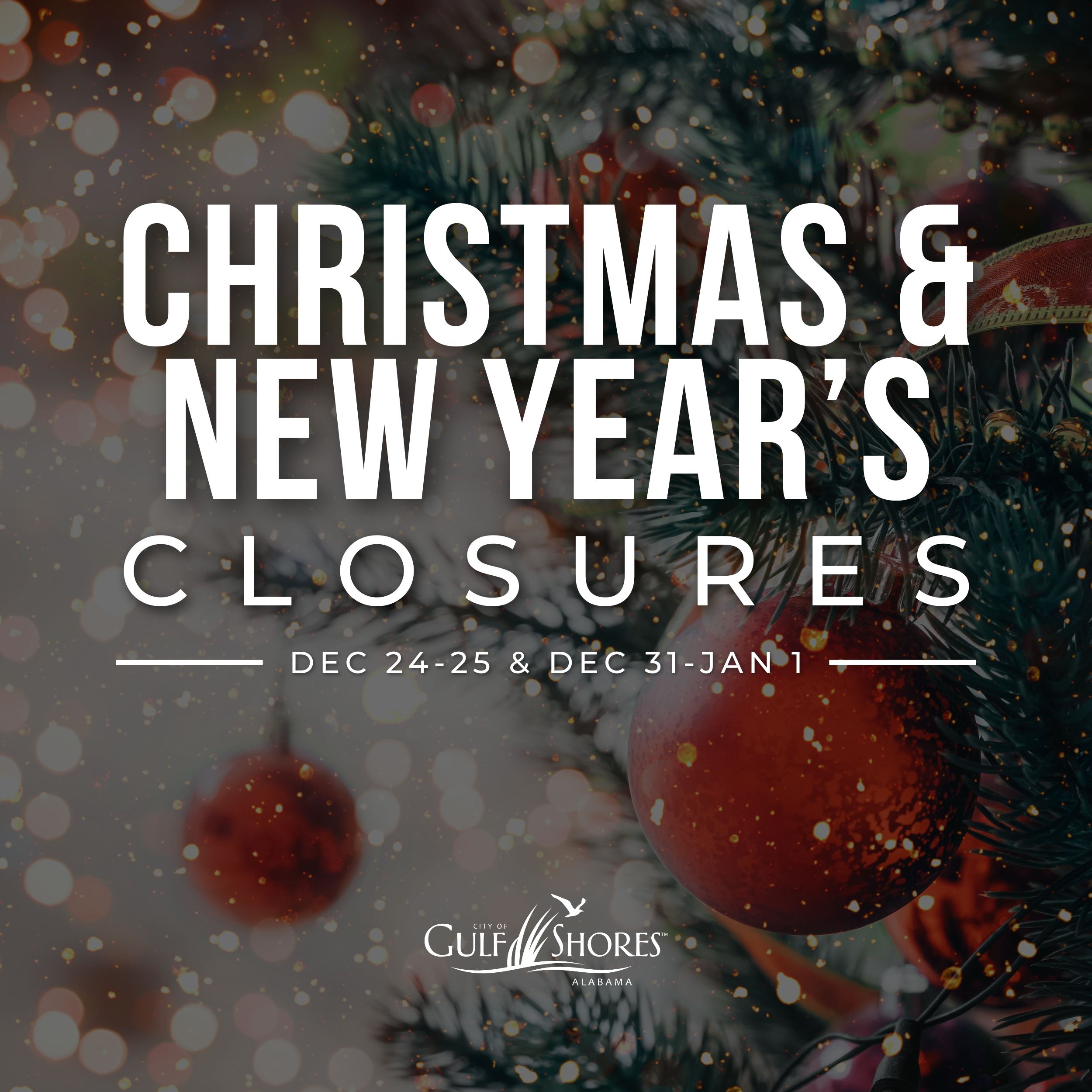 Holiday Closures