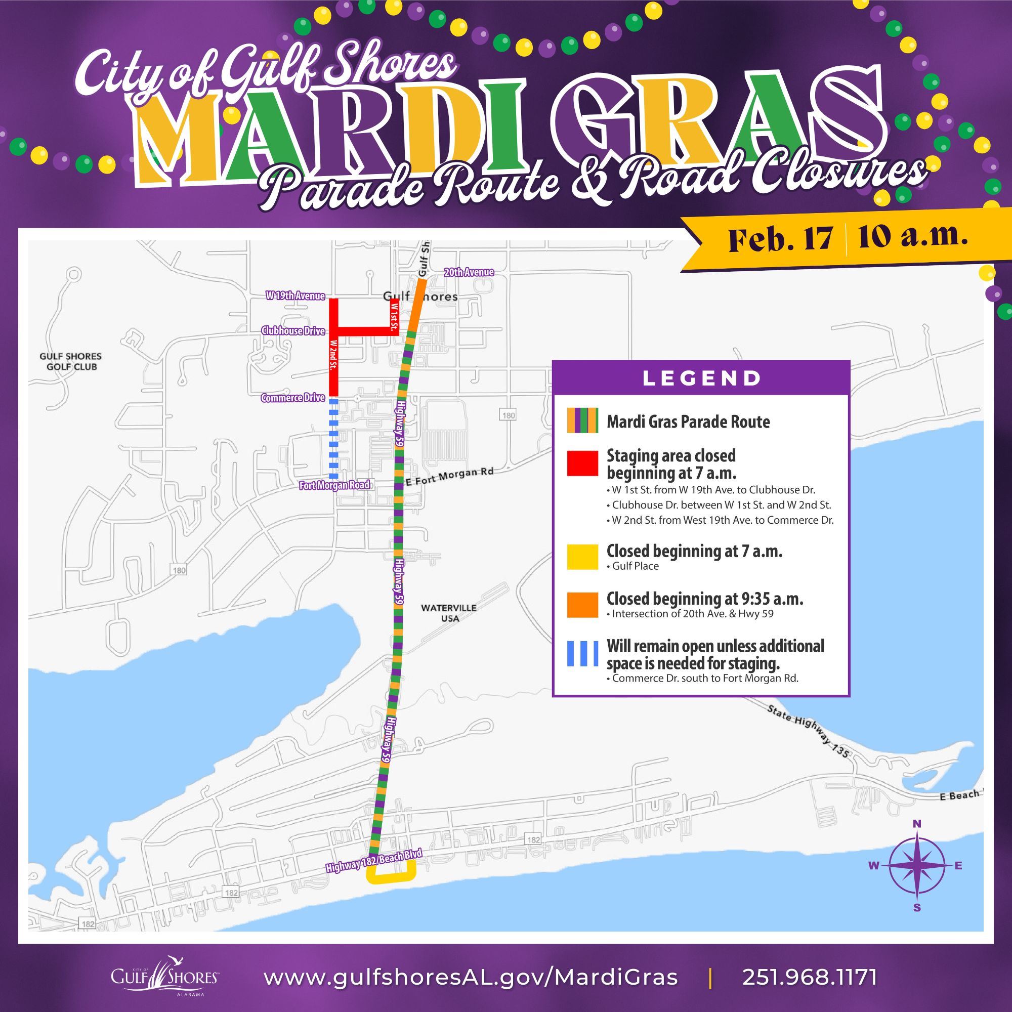 2026 MG Parade Map