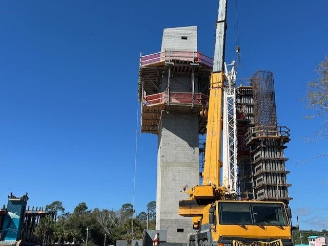 Pedestrian Bridge Construction 1