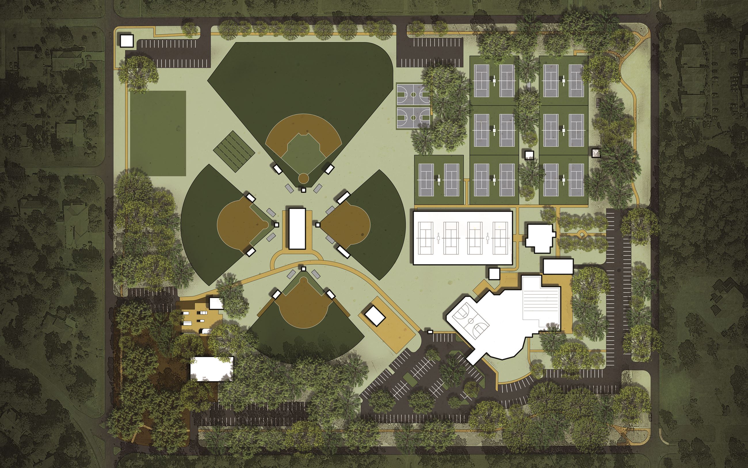 Sims Park Rendering