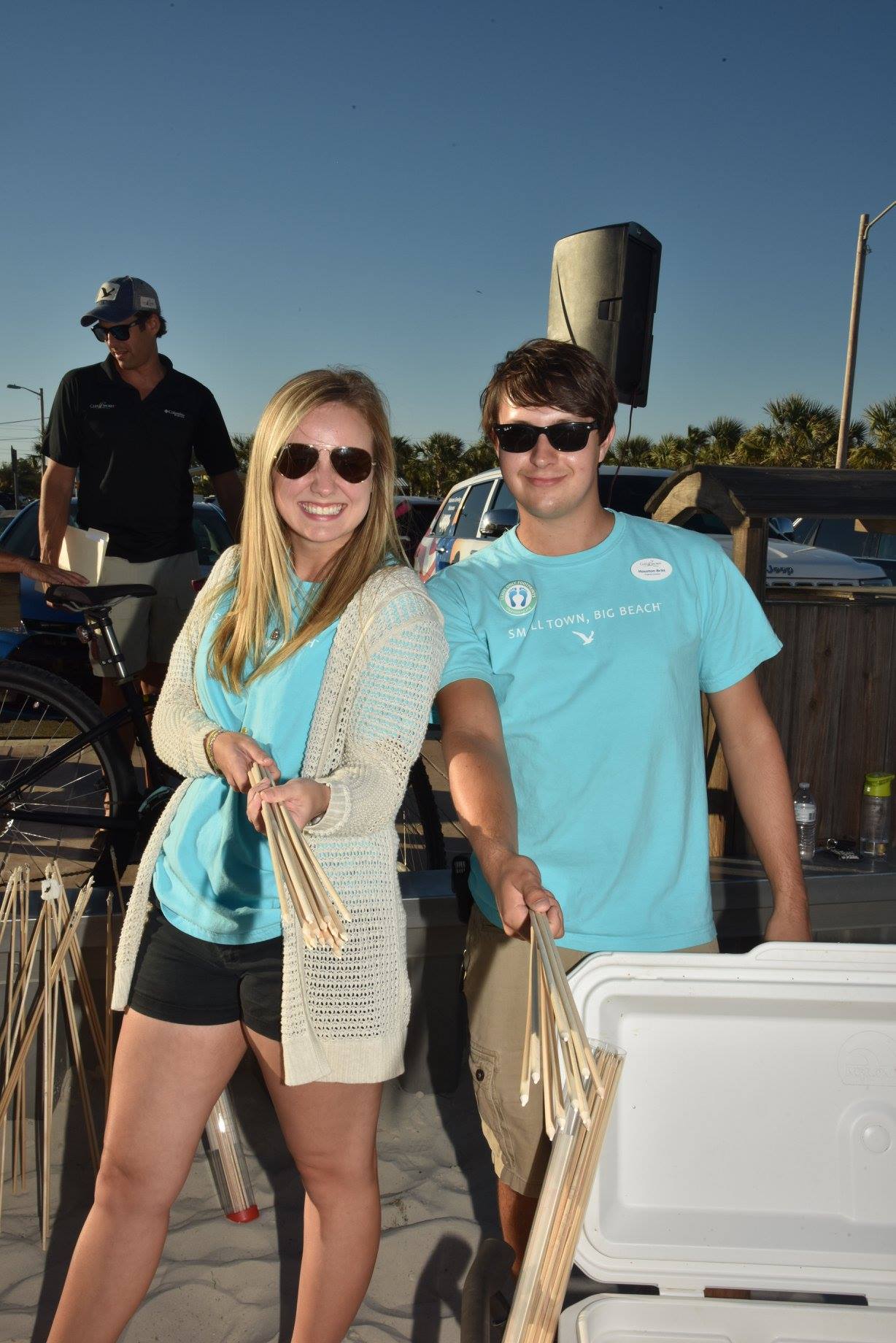 girl and boy smiling