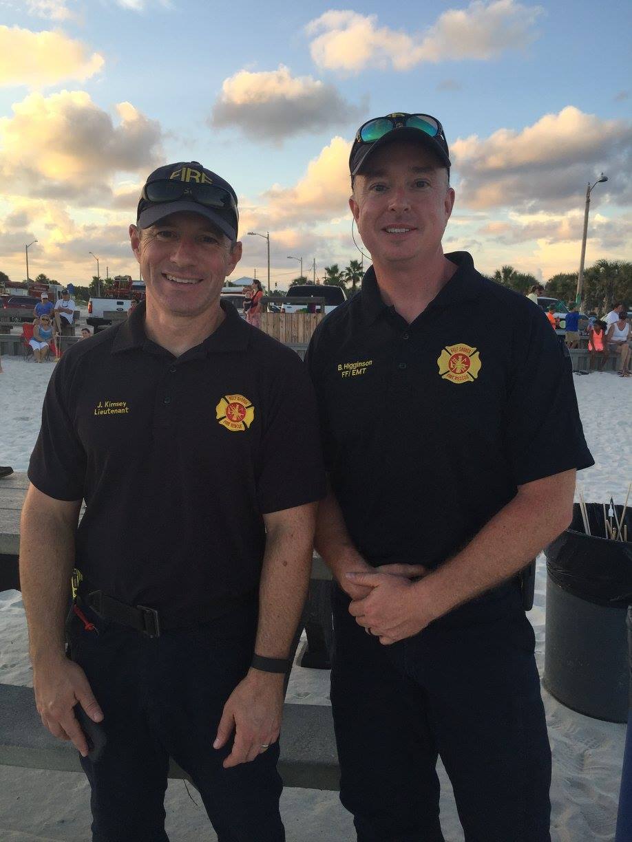 firefighters smiling