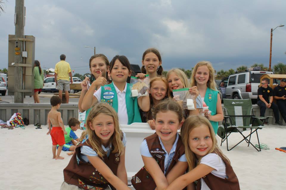 group of girls smiling