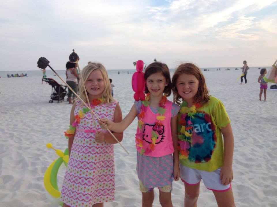 three girls posing for photos 