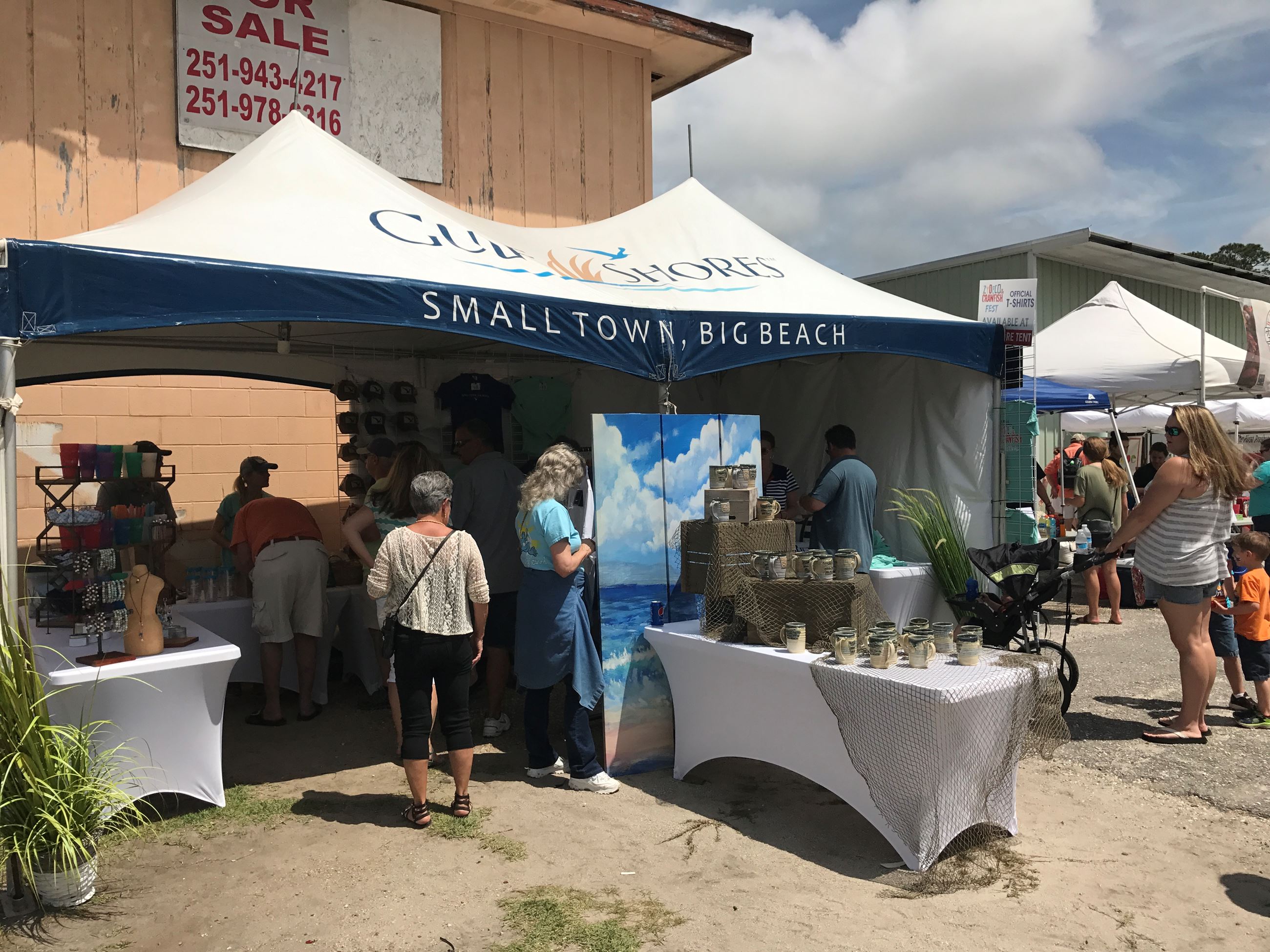 photo of an art booth