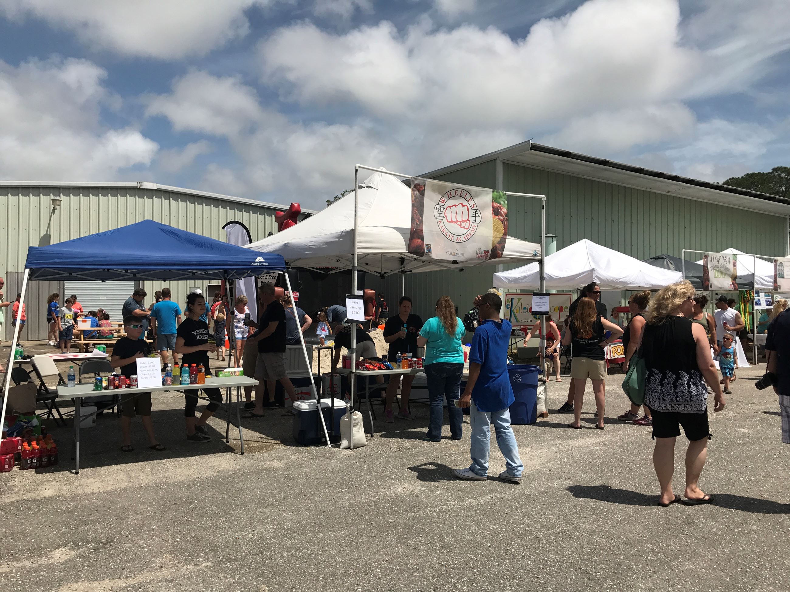 photo of the refreshment booths