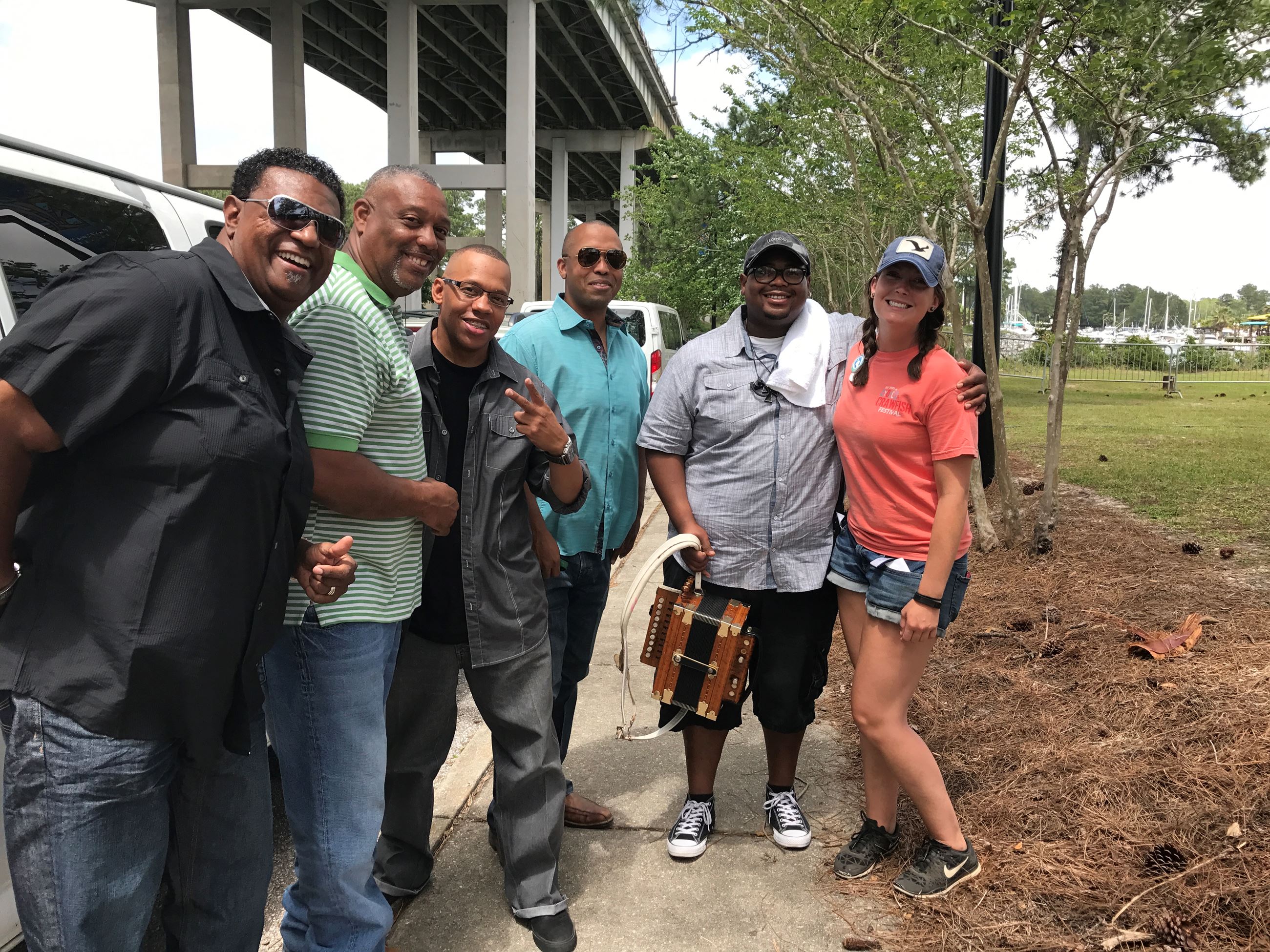 photo of Chubby Carrier and his band