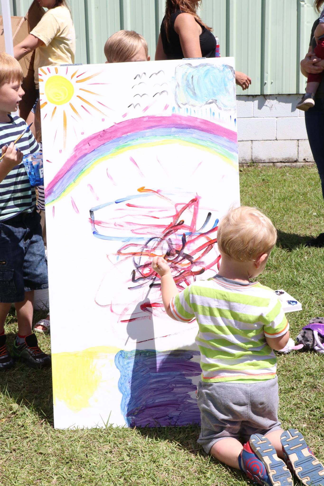 child painting