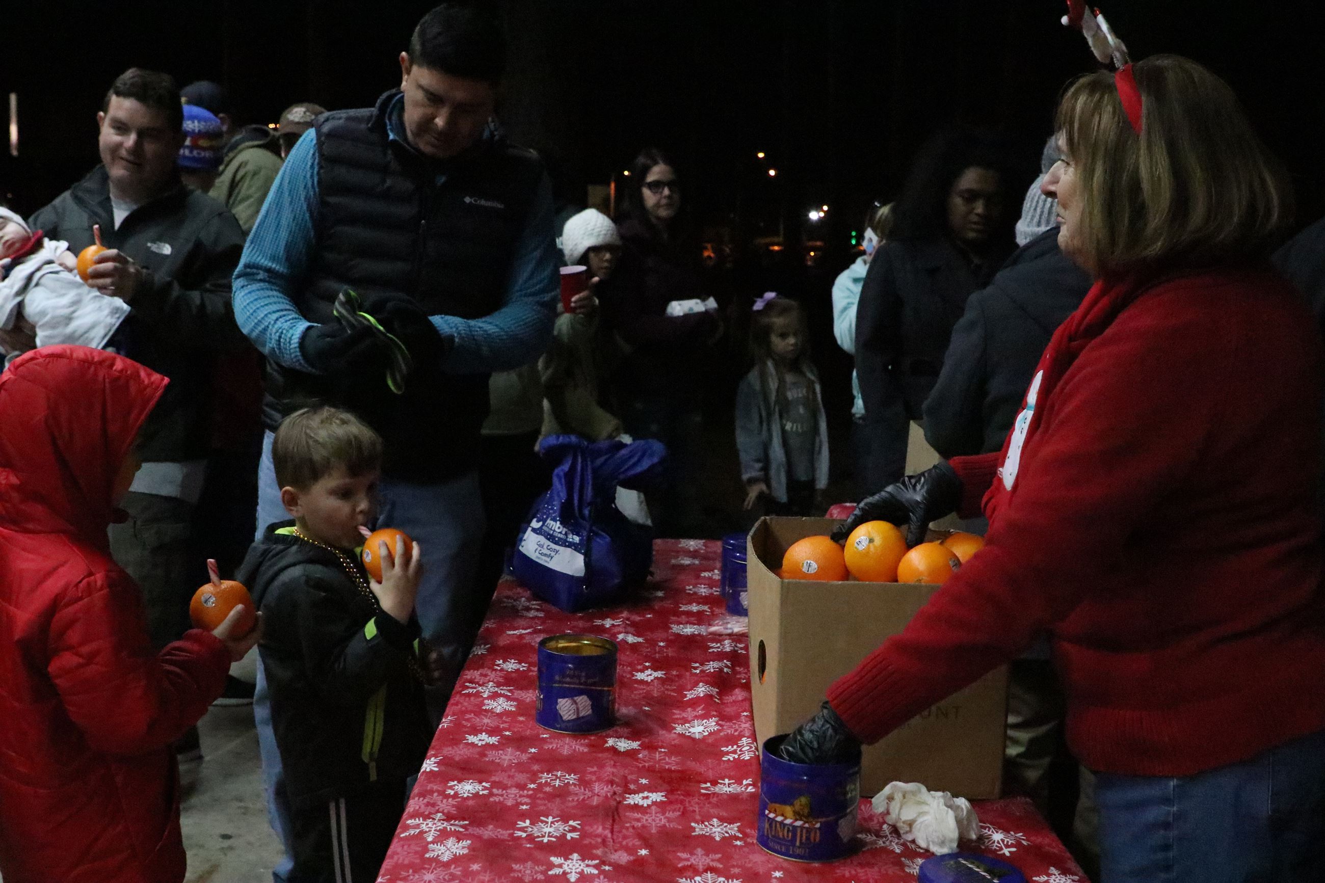 kids drinking orange juice