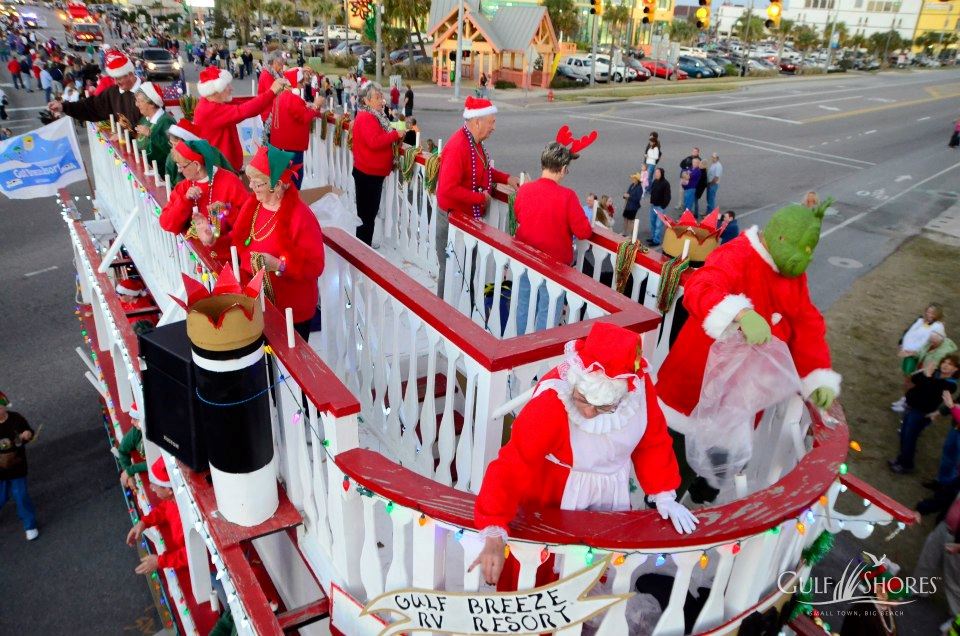 parade float with people