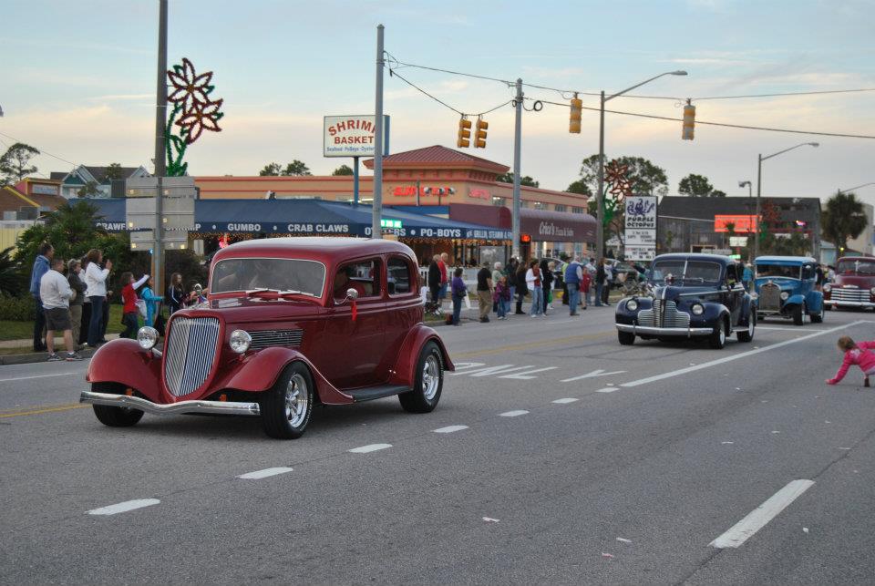 parade float on highway 59