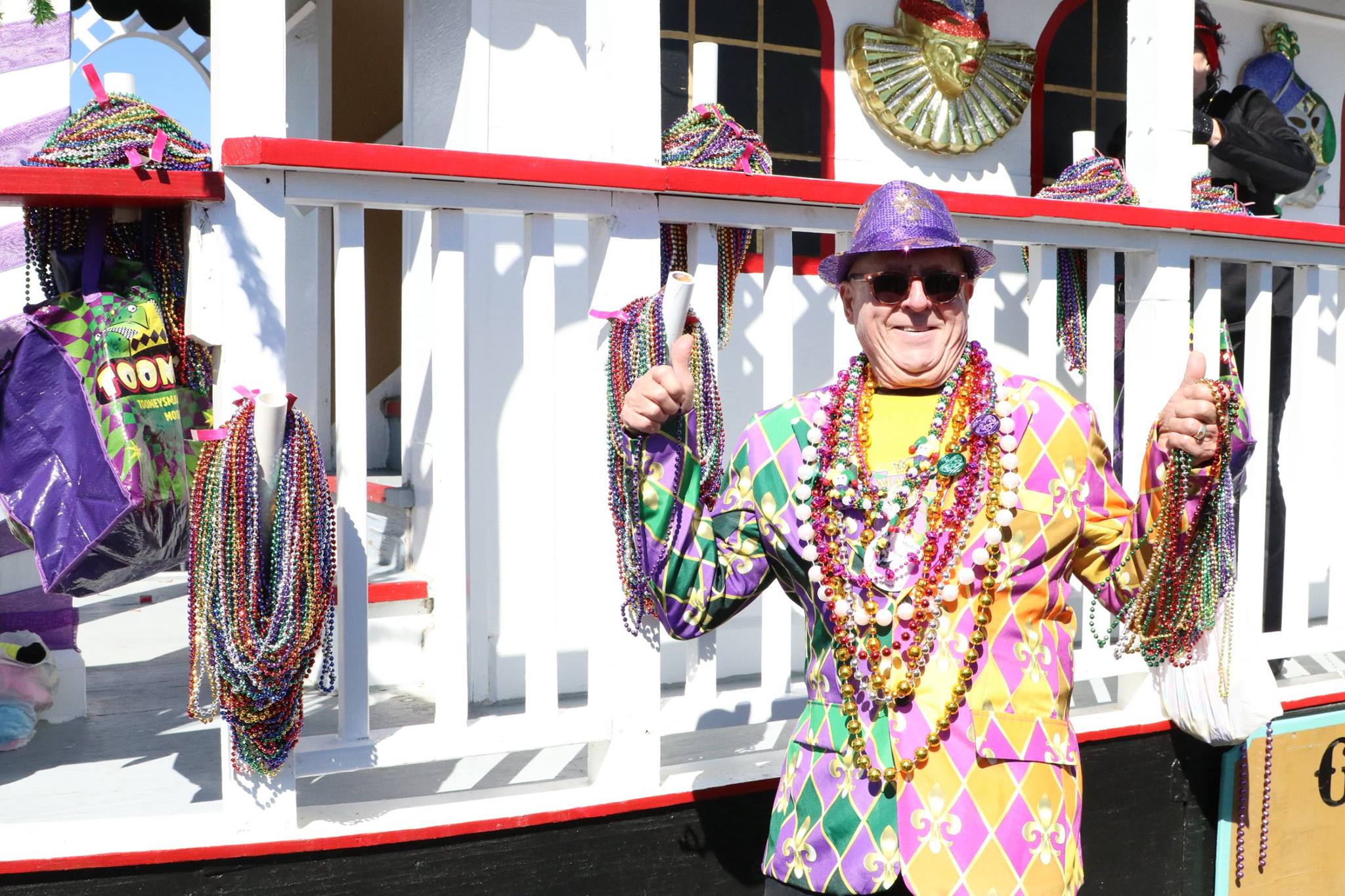 man walking in parade